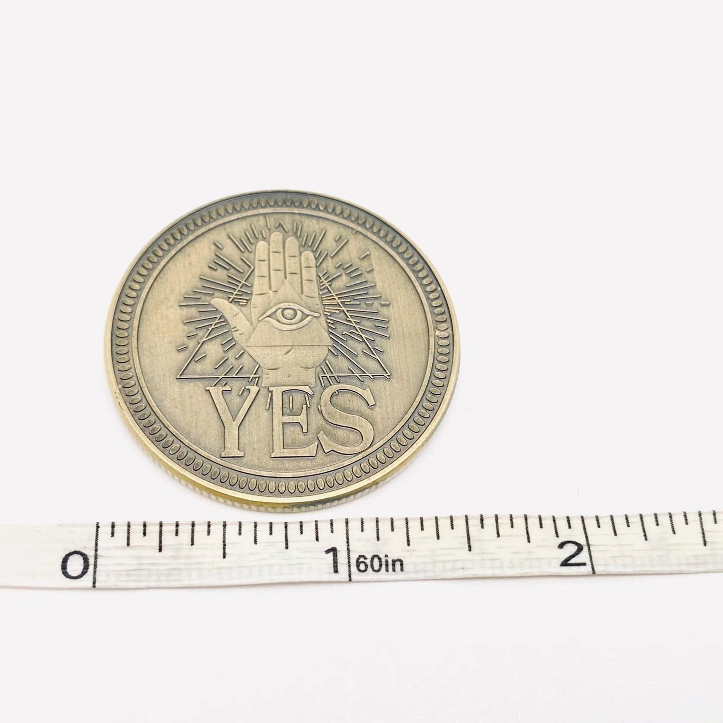 Devil's Eye Death Yes/No Decision Coin