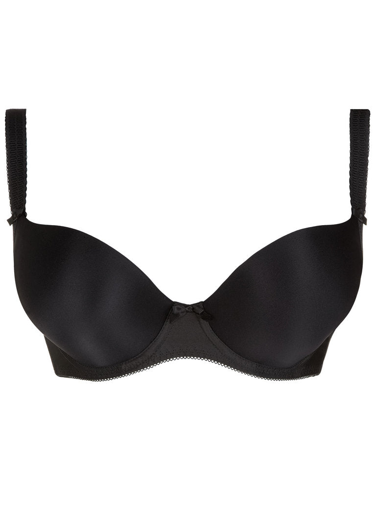 Deco Black Underwire Molded Plunge T-shirt Bra
