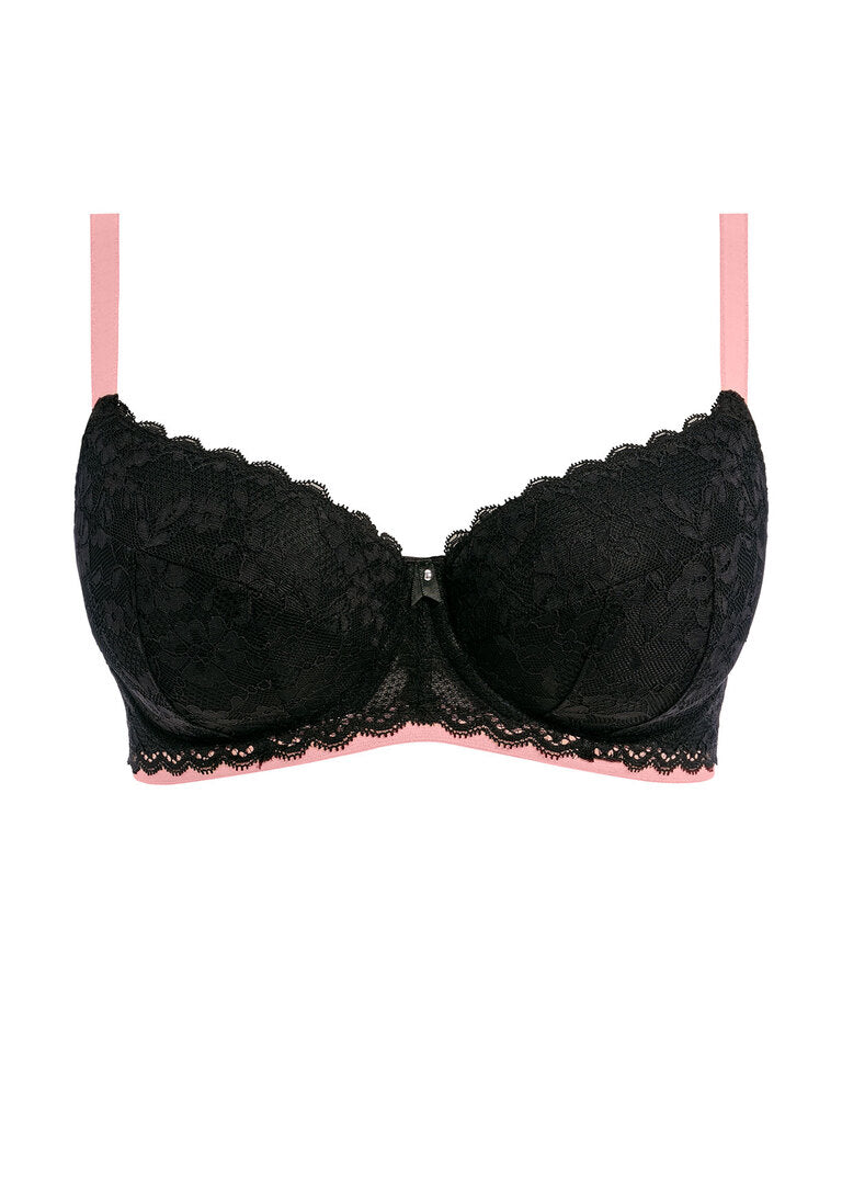 Offbeat Black UW Padded Half Cup Bra
