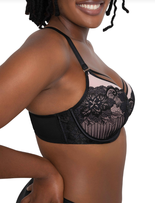 Tulip Strappy Lace Push Up Bra