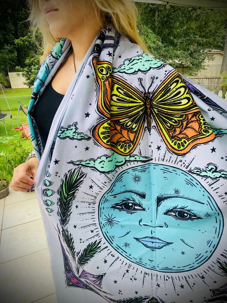 Moon and Monarch Pashmina