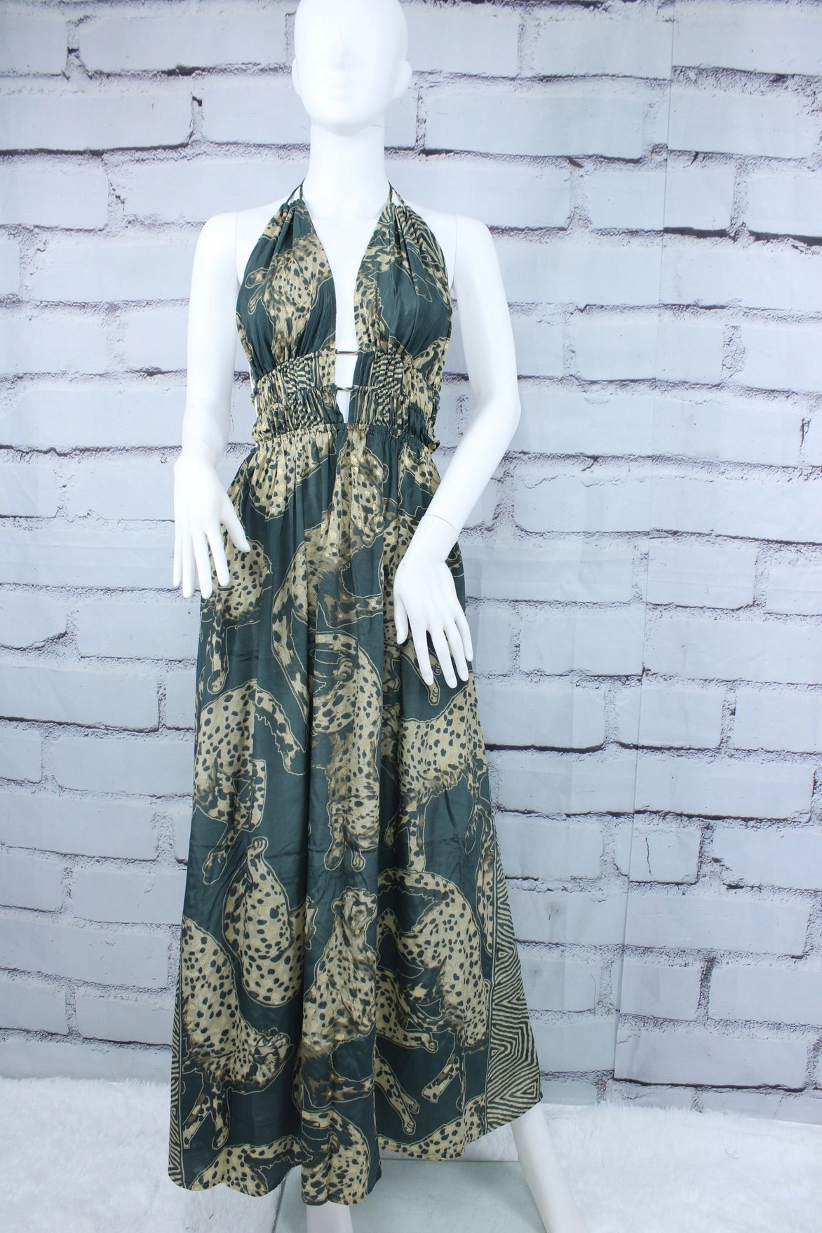 Maxi Bohemian Dress with Pockets