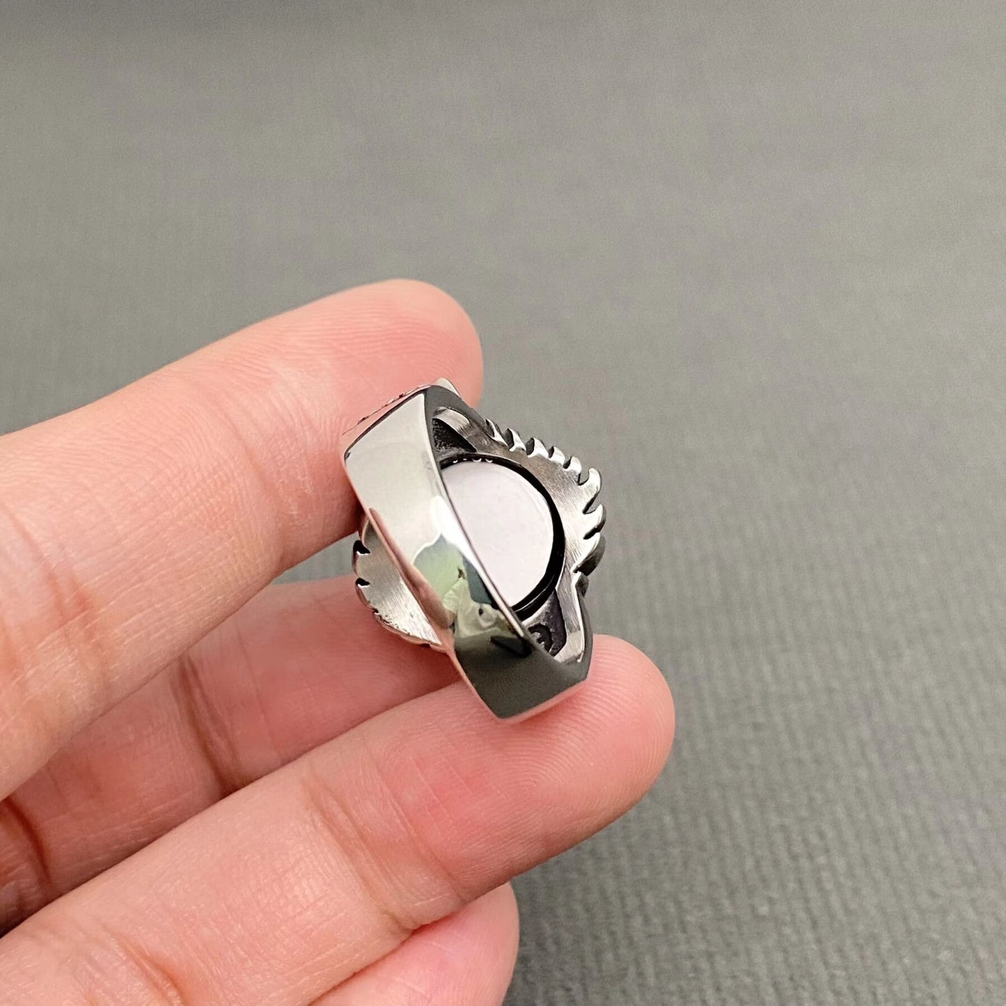 Devil Eye Men's Stainless-Steel Ring