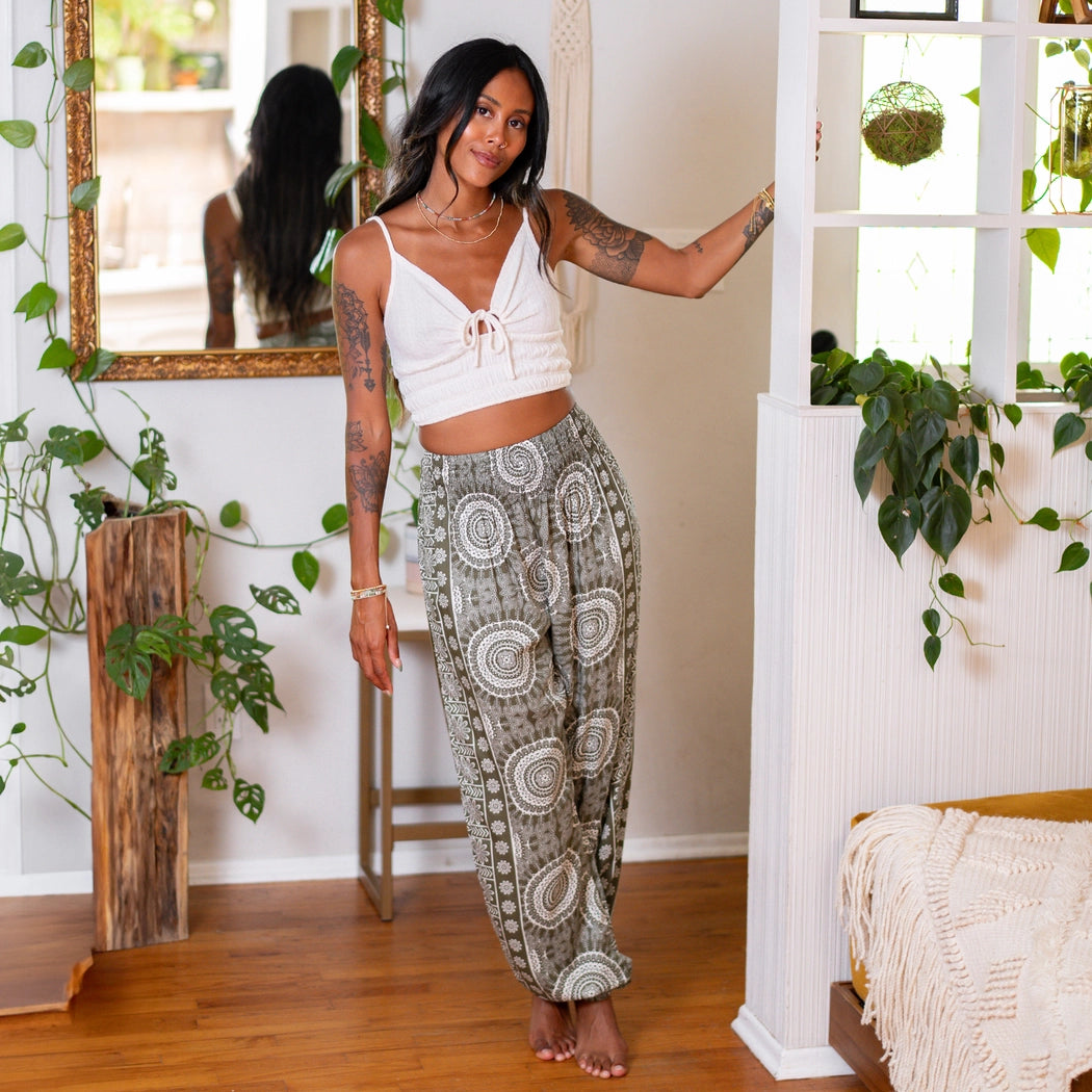 Tuscany Harem Pants with Pockets