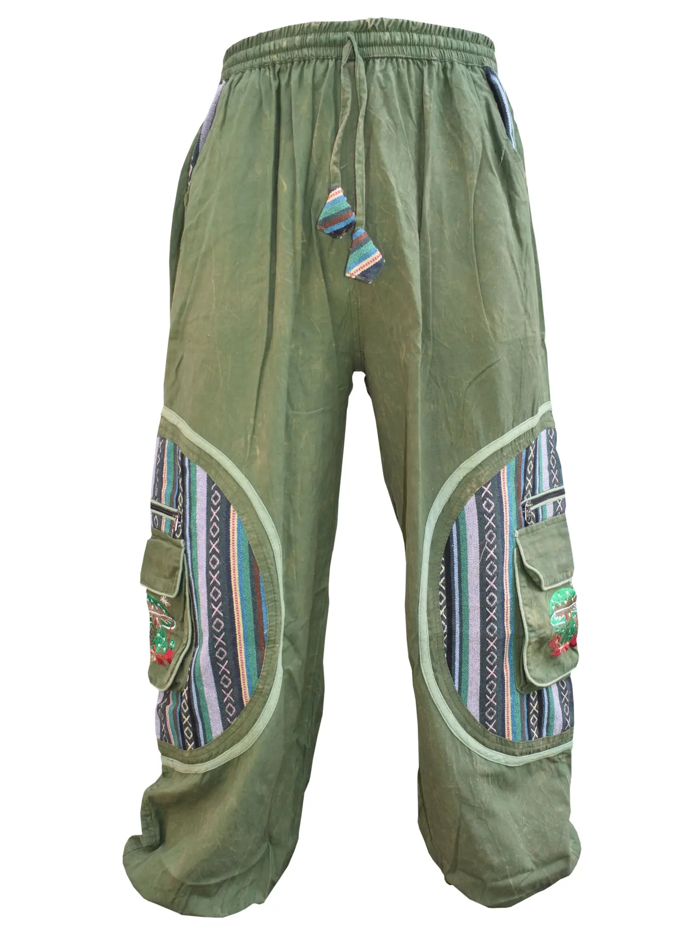 Aztec Pocket Mushroom Parachute Cargo Pants - COMING SOON