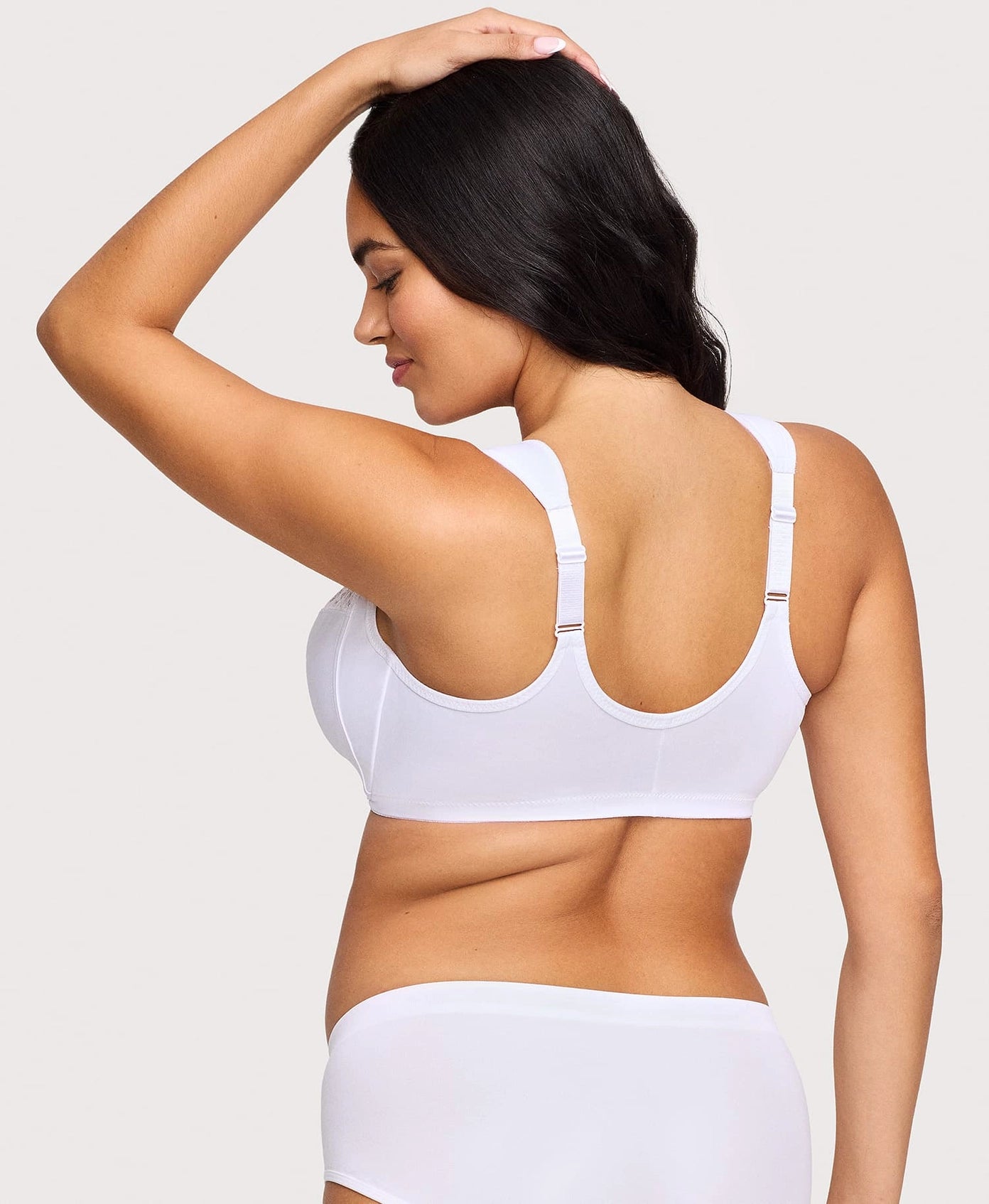 Front-Closure White Wonderwire Bra