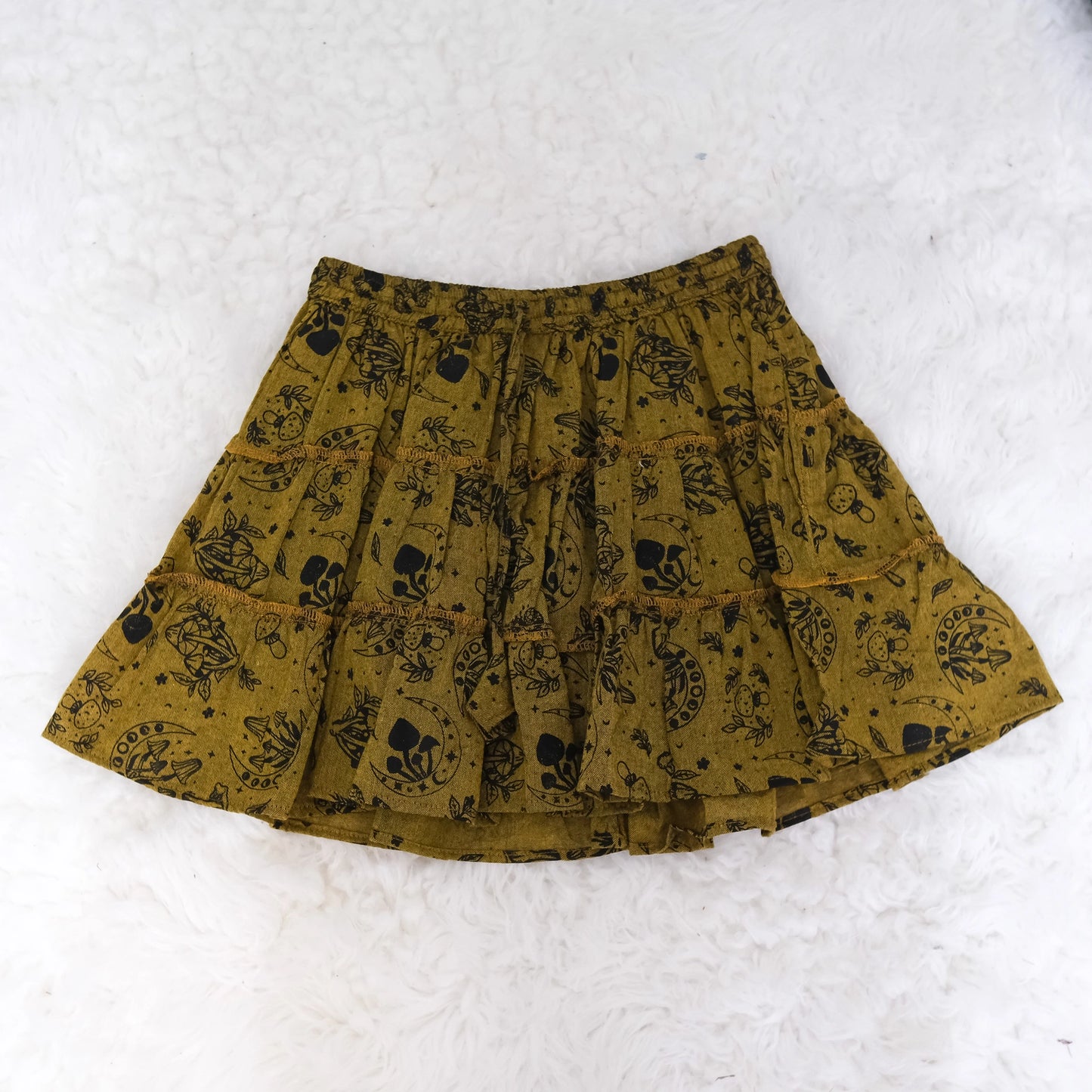 Flowy Mushroom/Celestial Boho Skort
