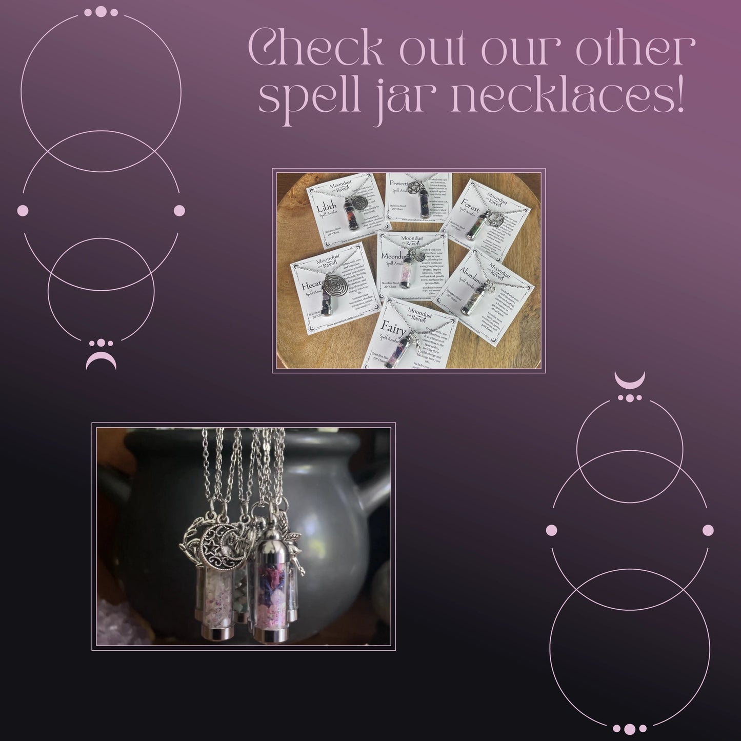 Protection Spell Jar Amulet Necklace
