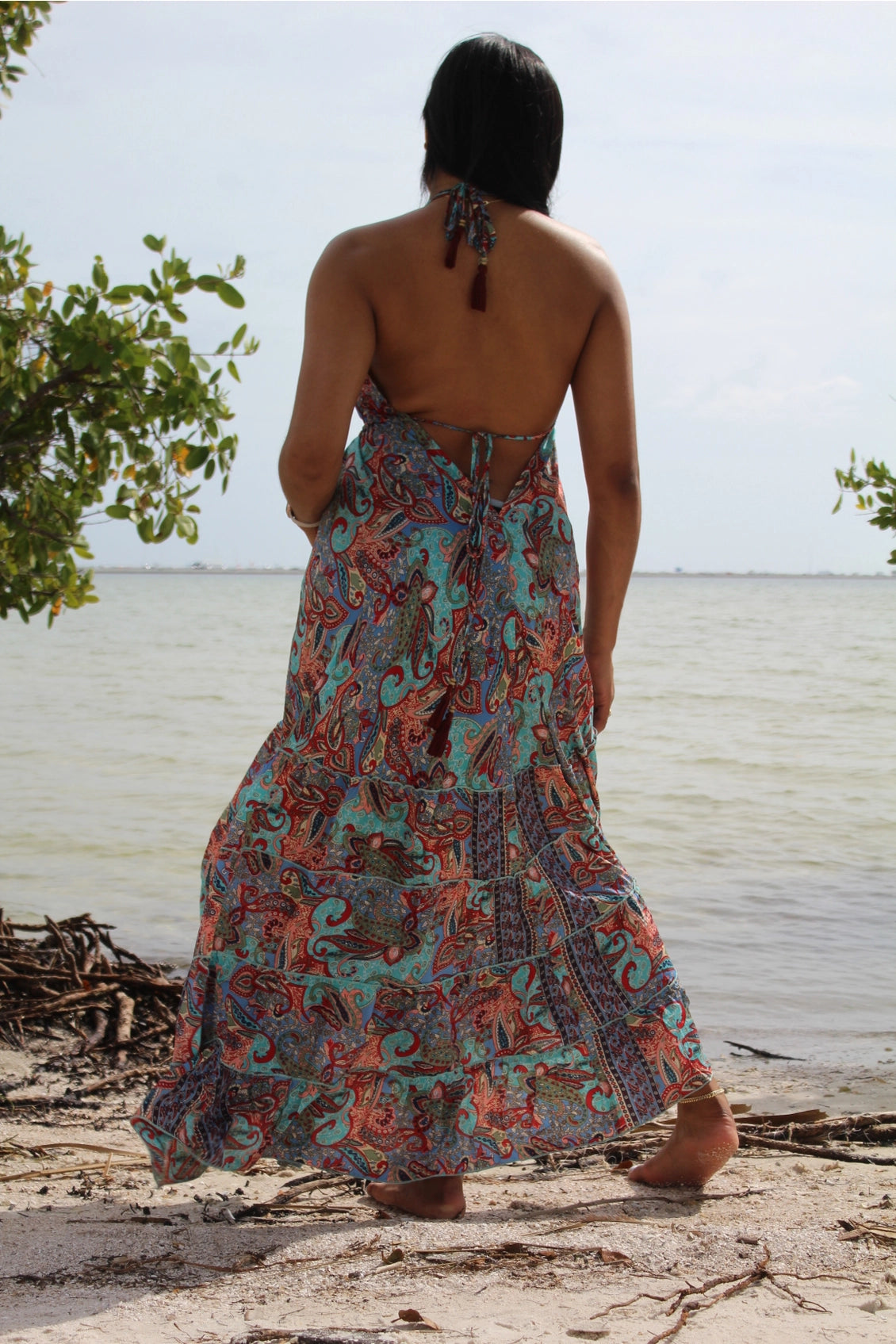 Bohemian Long Ruffle Dress Maxi Dress