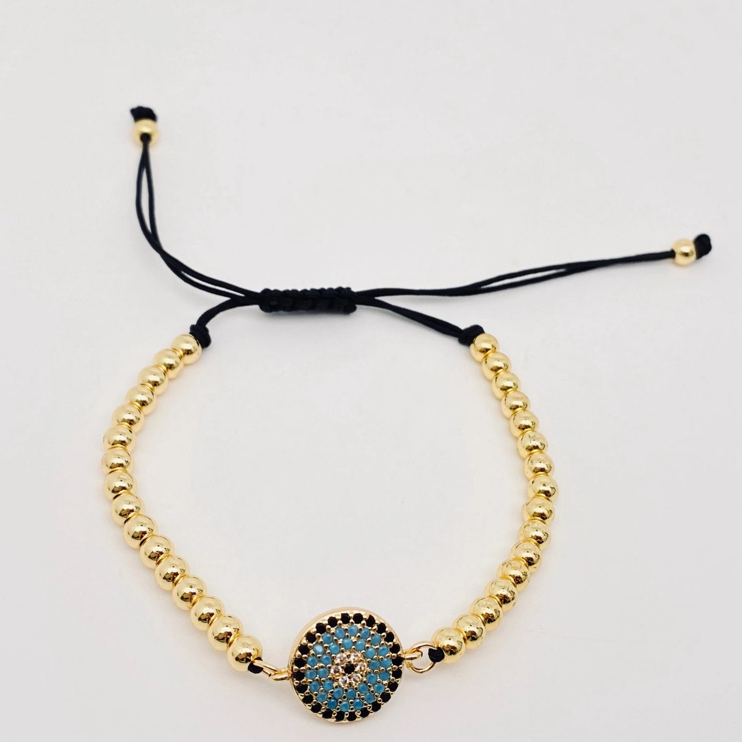 Multi-Style Zircon-Inlaid Evil Eye Bracelet