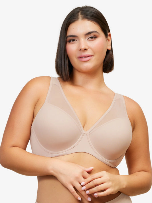The Jolene Natural Perfect Plunge Underwire Bra