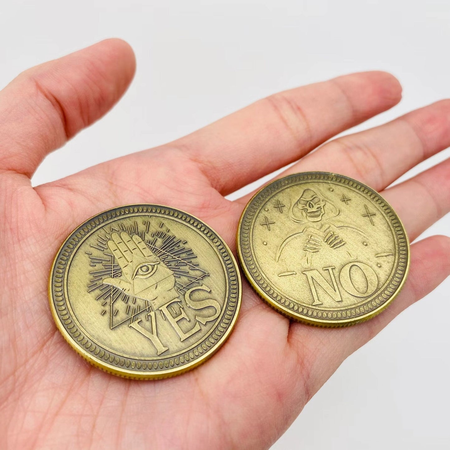 Devil's Eye Death Yes/No Decision Coin