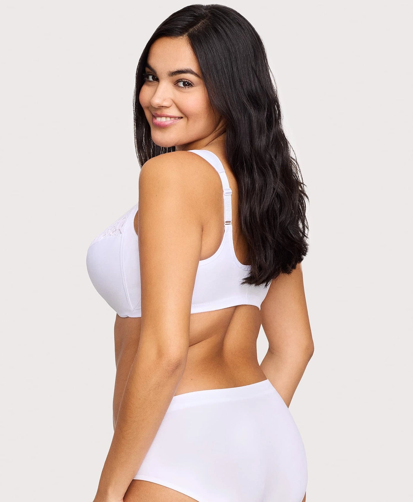 Front-Closure White Wonderwire Bra