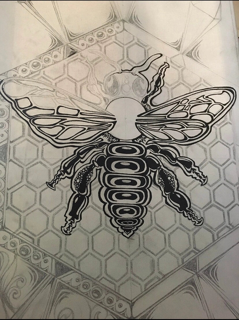 Tapestry - Bee/Crystal Art