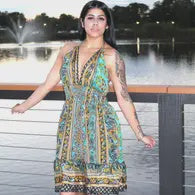 Short Summer Dress, Bohemian Dress