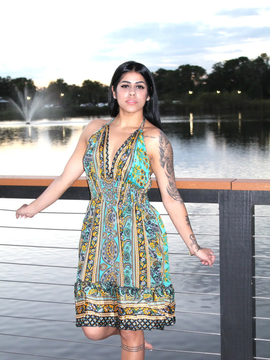 Short Summer Bohemian Dress