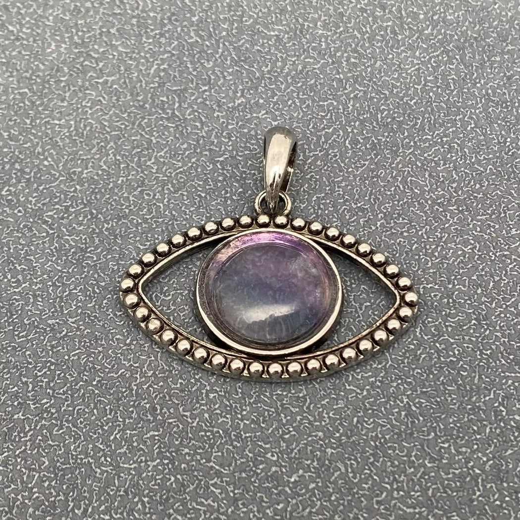 Vintage Natural Stone Evil Eye Charms