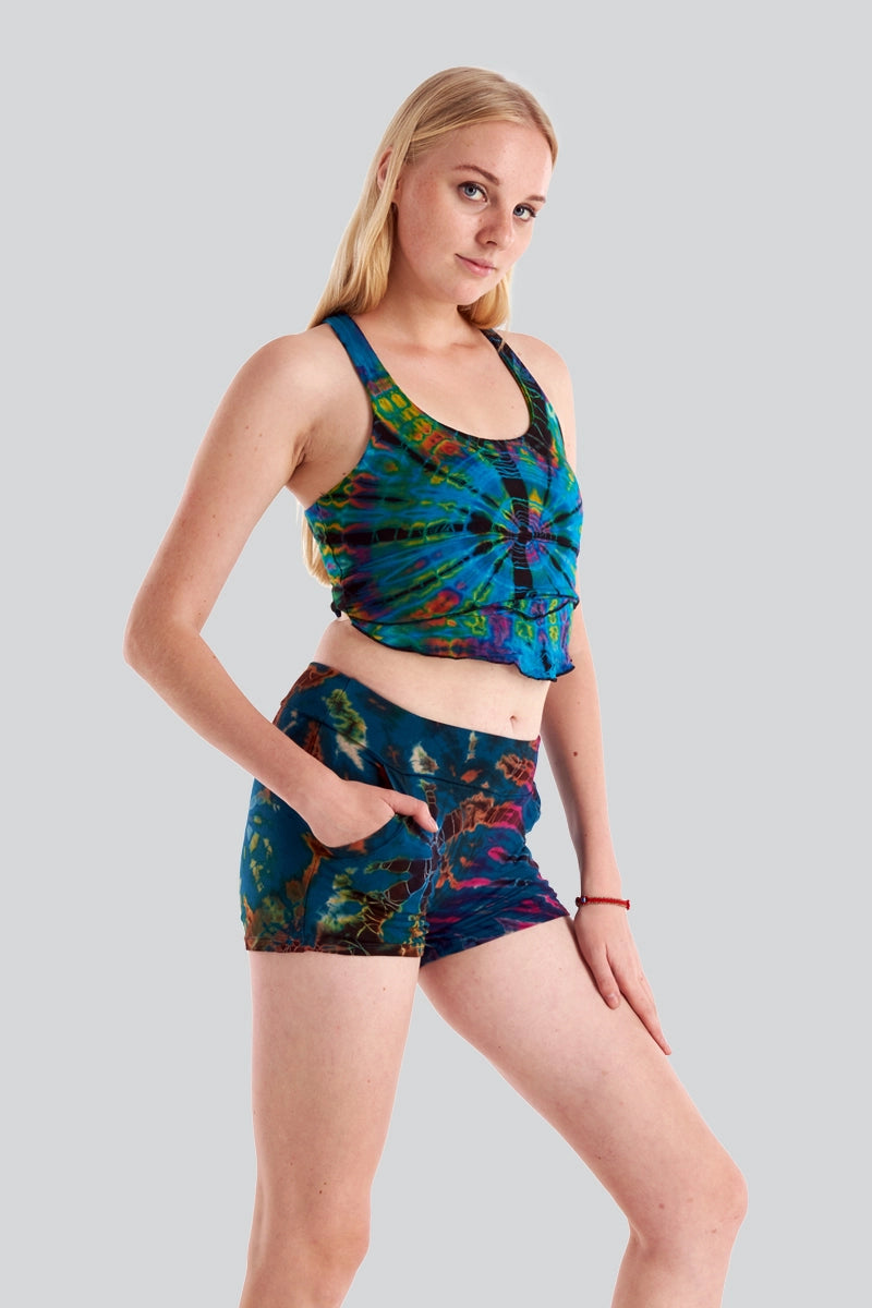 Tie-Dye Booty Shorts