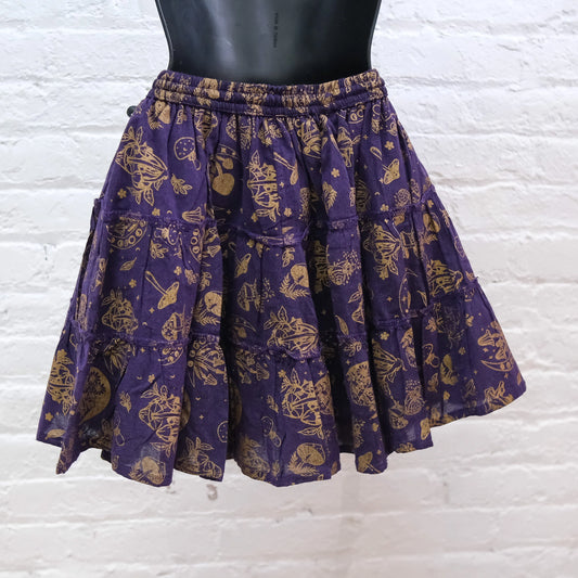 Flowy Mushroom/Celestial Boho Skort