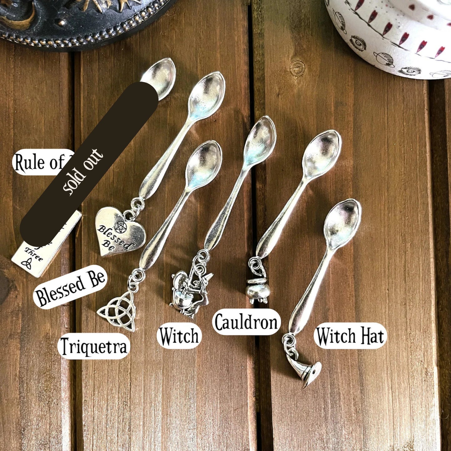 Witchy Charm Silver Spoons