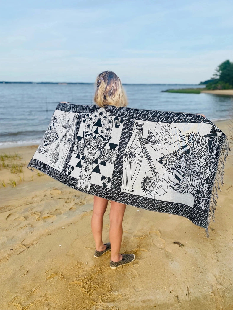Sacred Scarab Pashmina