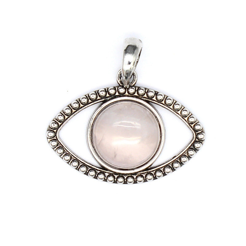 Vintage Natural Stone Evil Eye Charms