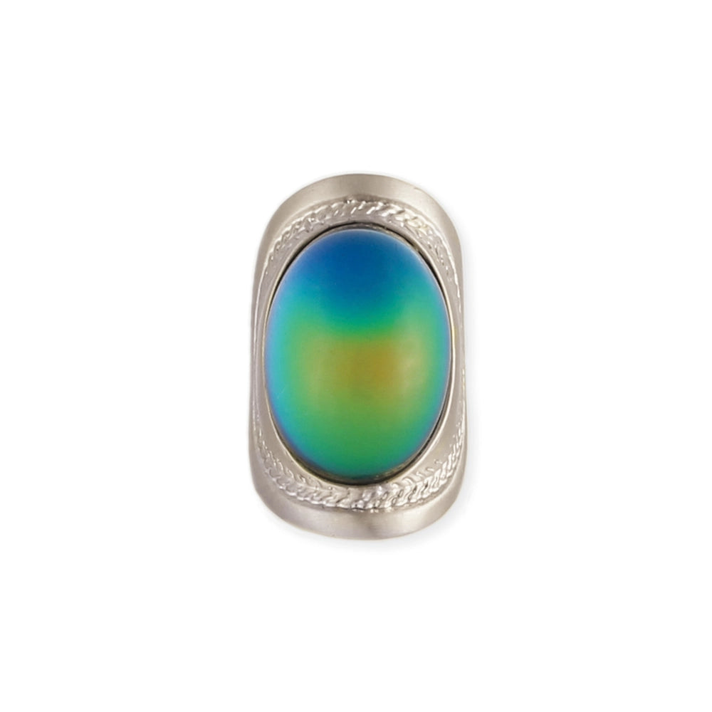 Wide Silver Mood Ring