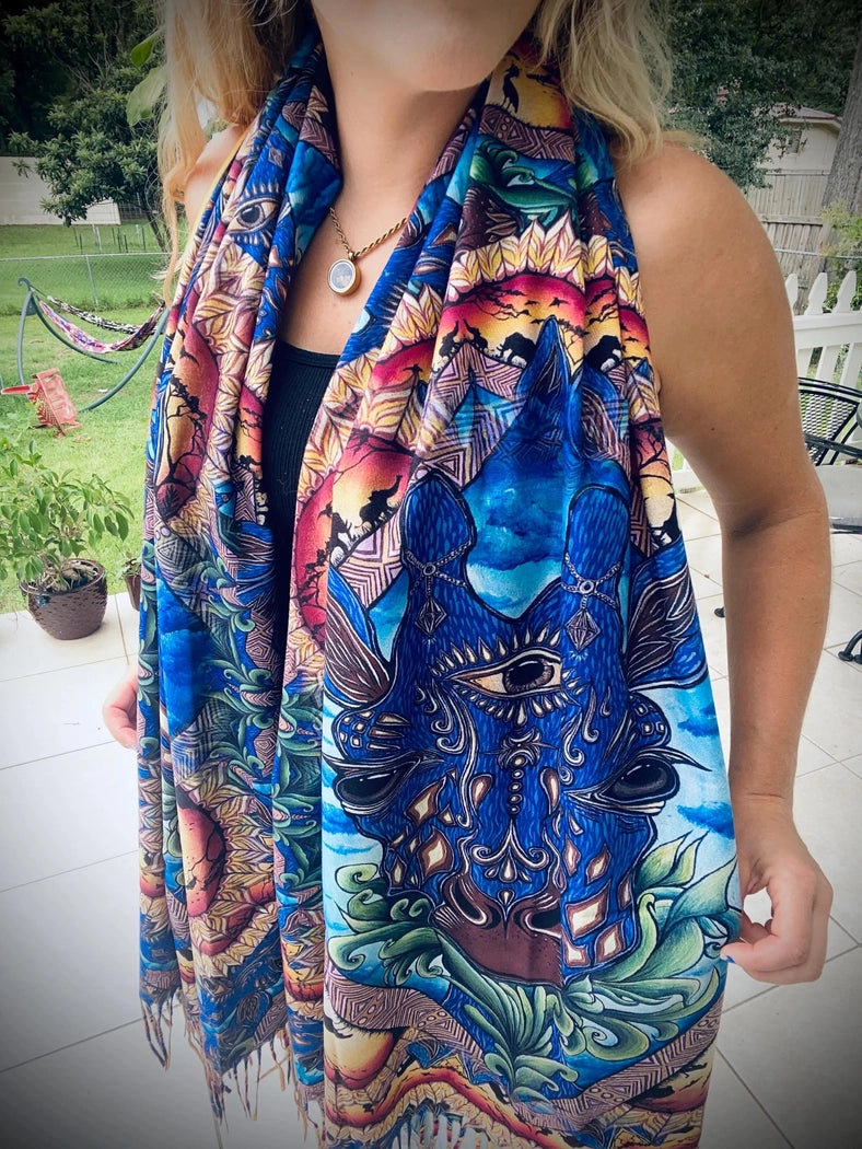 Paisley Giraffe Pashmina