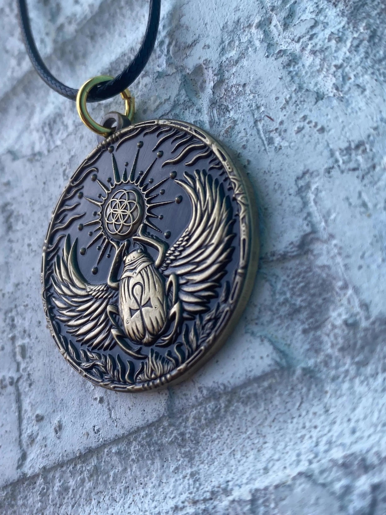 Scarab Seed of Life Pendant