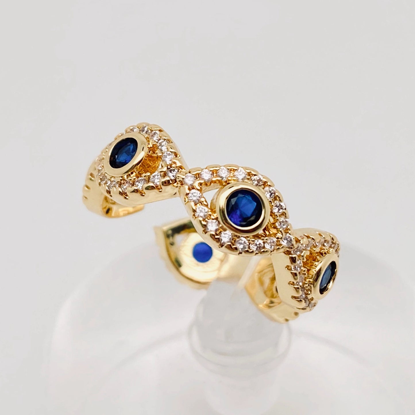 Multi-Style Gold-Plated Evil Eye Ring