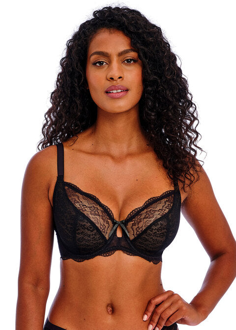 Freya Fancies Black Underwire Plunge Bra