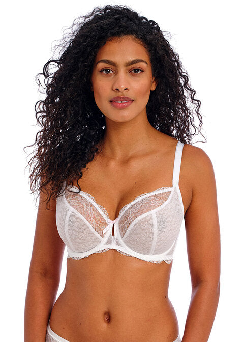Freya Fancies White Underwire Plunge Bra