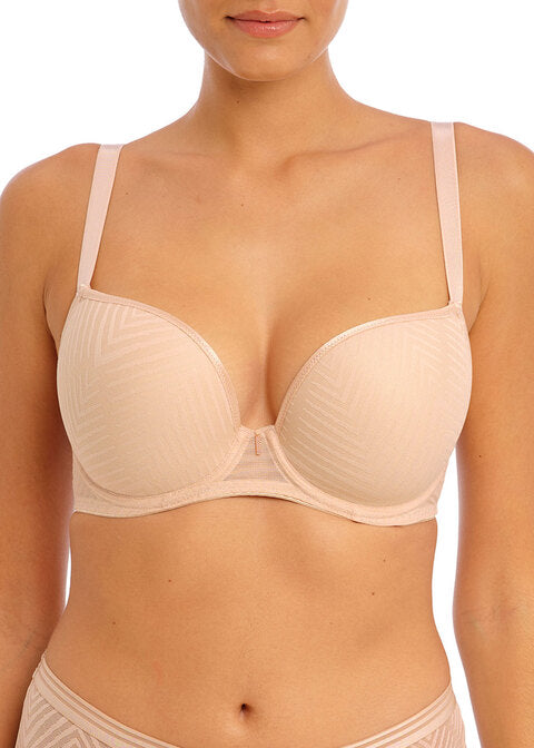 Tailored Natural Beige UW Molded Plunge T-Shirt Bra (Band Sizes 28-38)