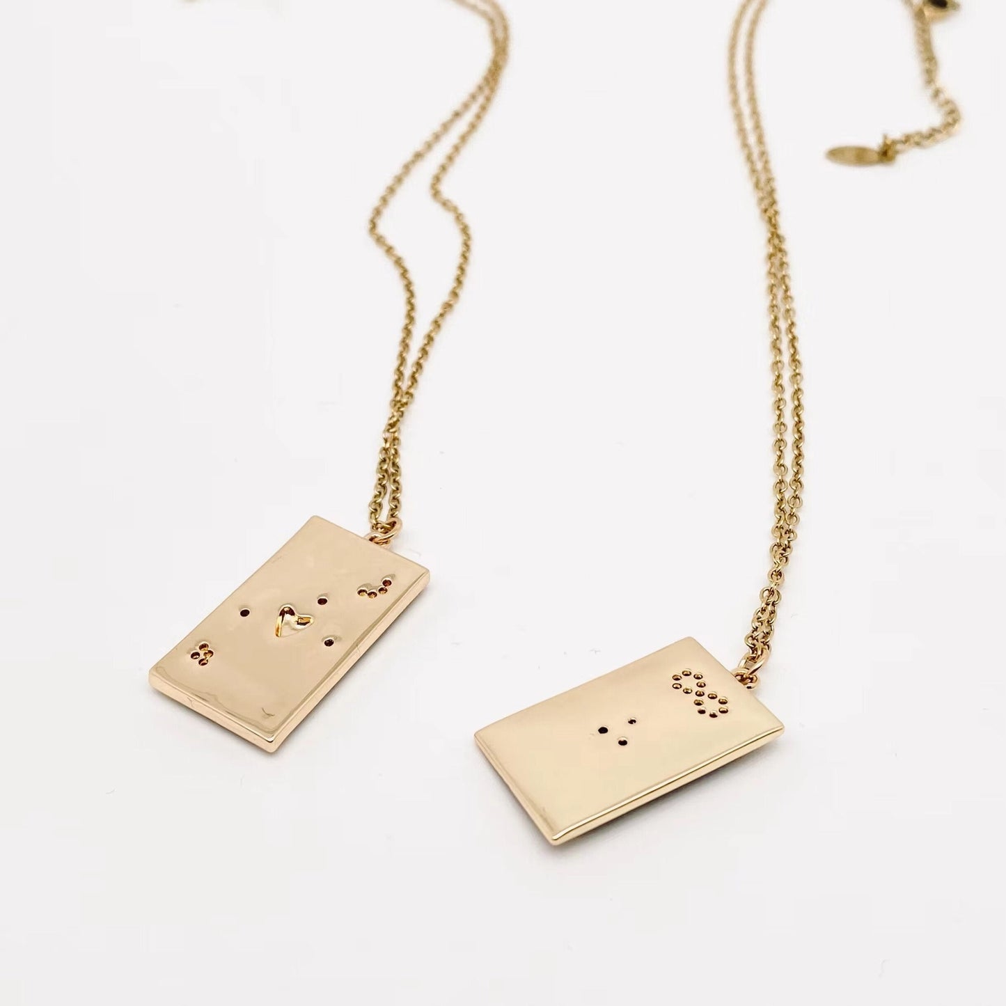 Enamel Tarot Inlay CZ Necklace