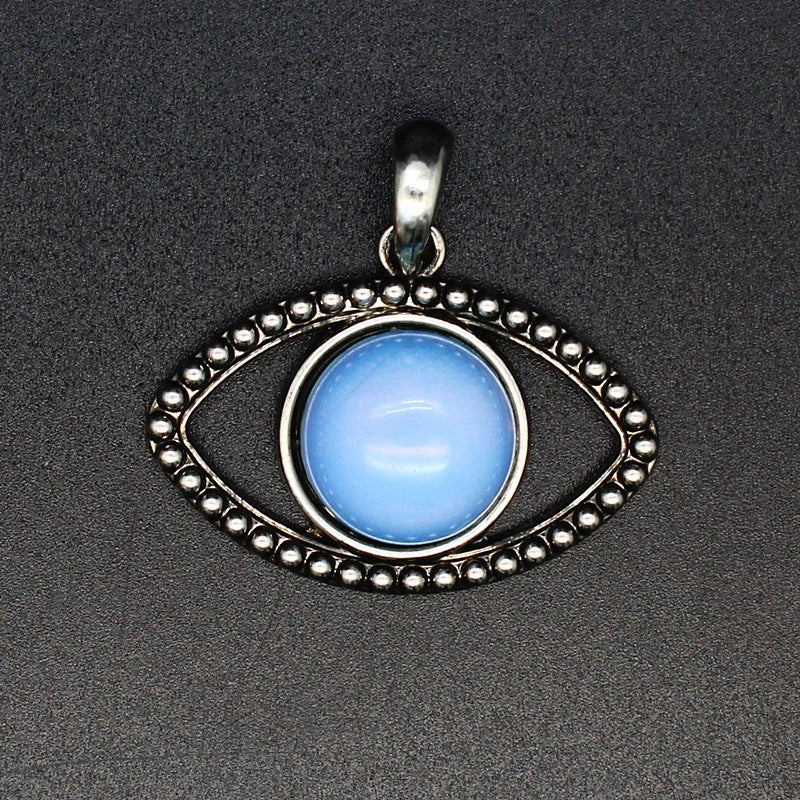Vintage Natural Stone Evil Eye Charms