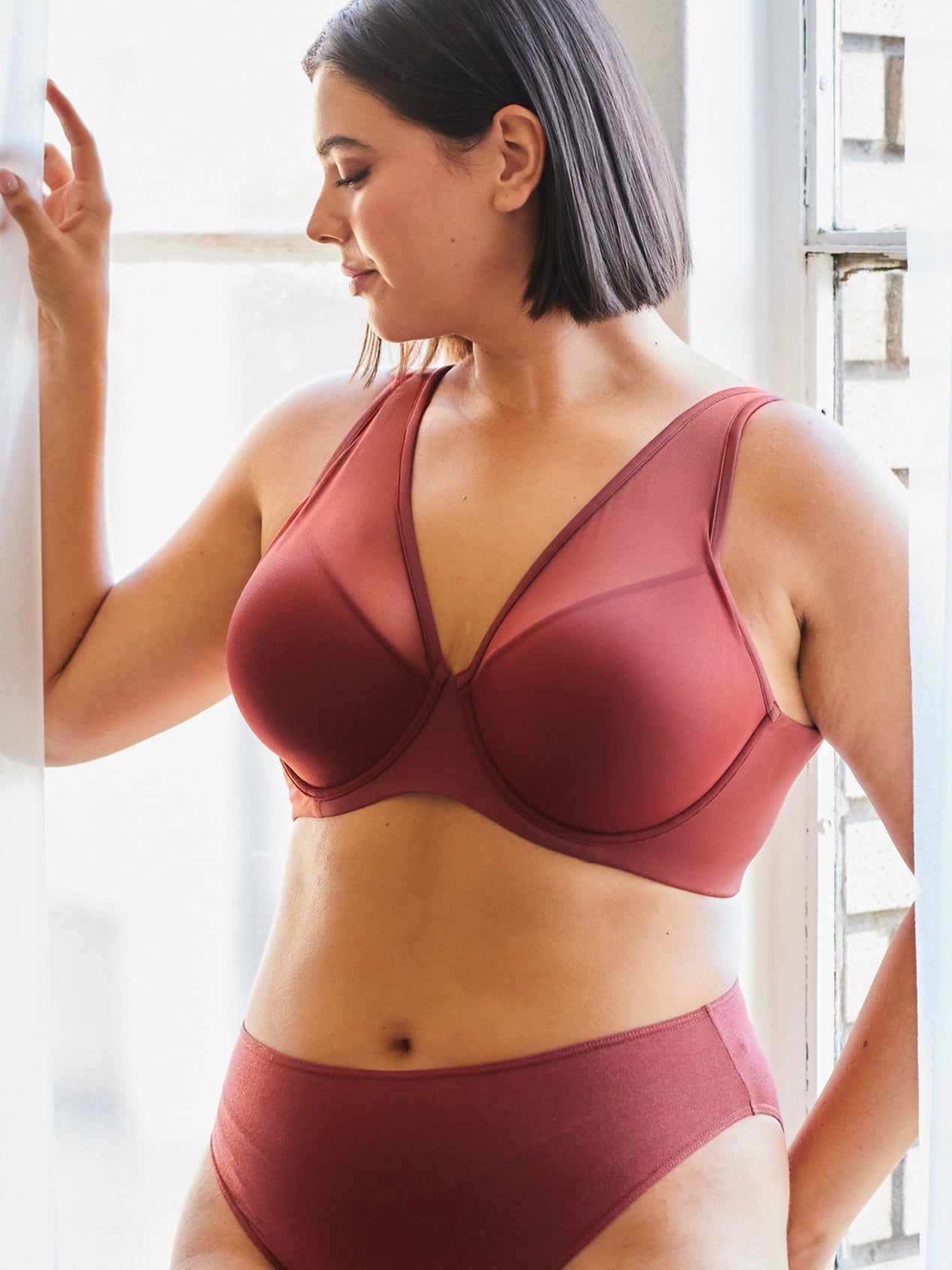 The Jolene Red Perfect Plunge Underwire Bra