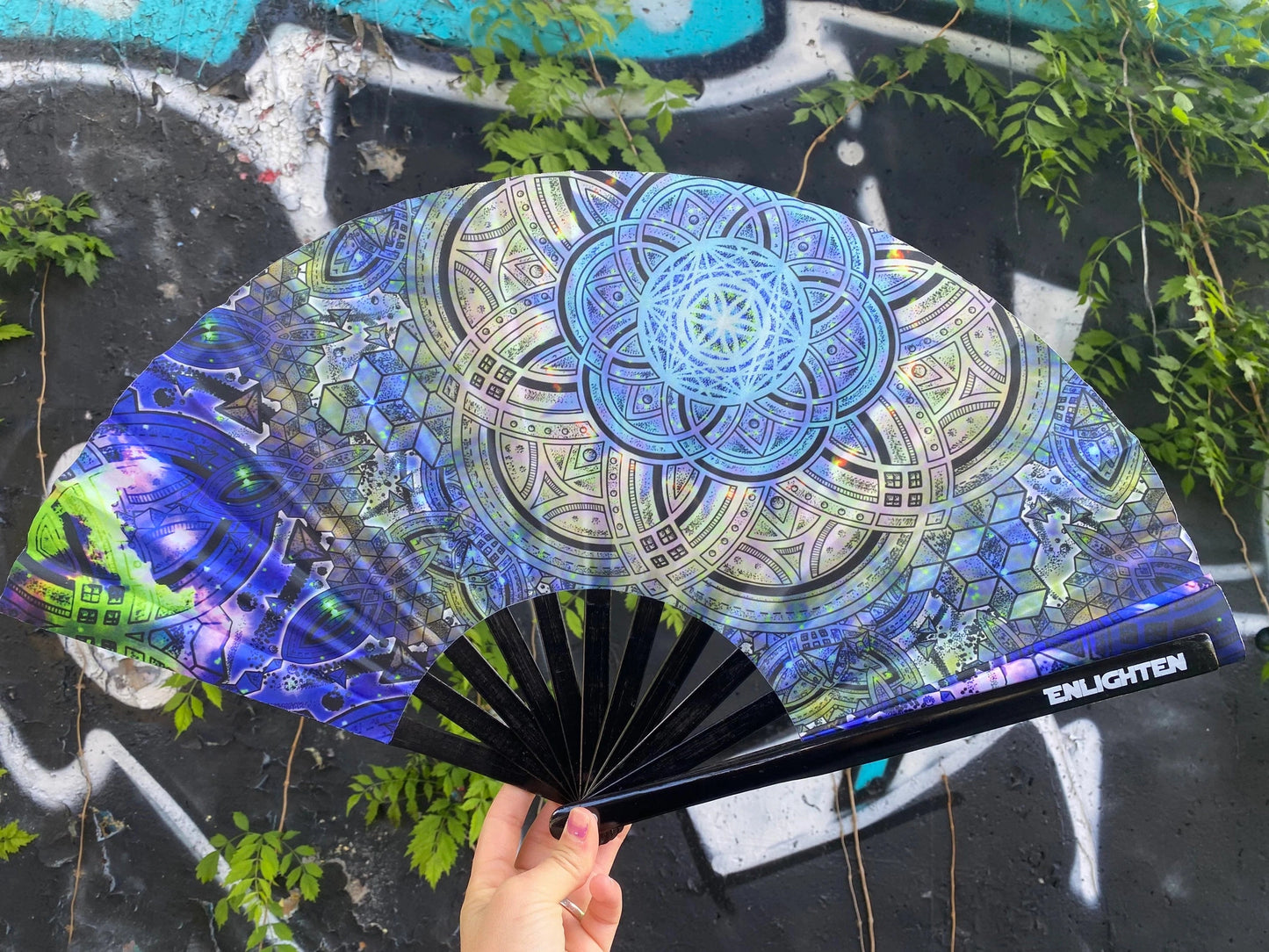 Botanical Omniscience Sacred Geometry Fan – UV Reactive