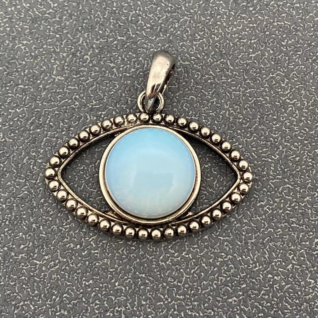 Vintage Natural Stone Evil Eye Charms