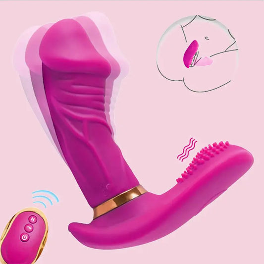Female Remote-Controlled Vibrator Wearable Masturbator