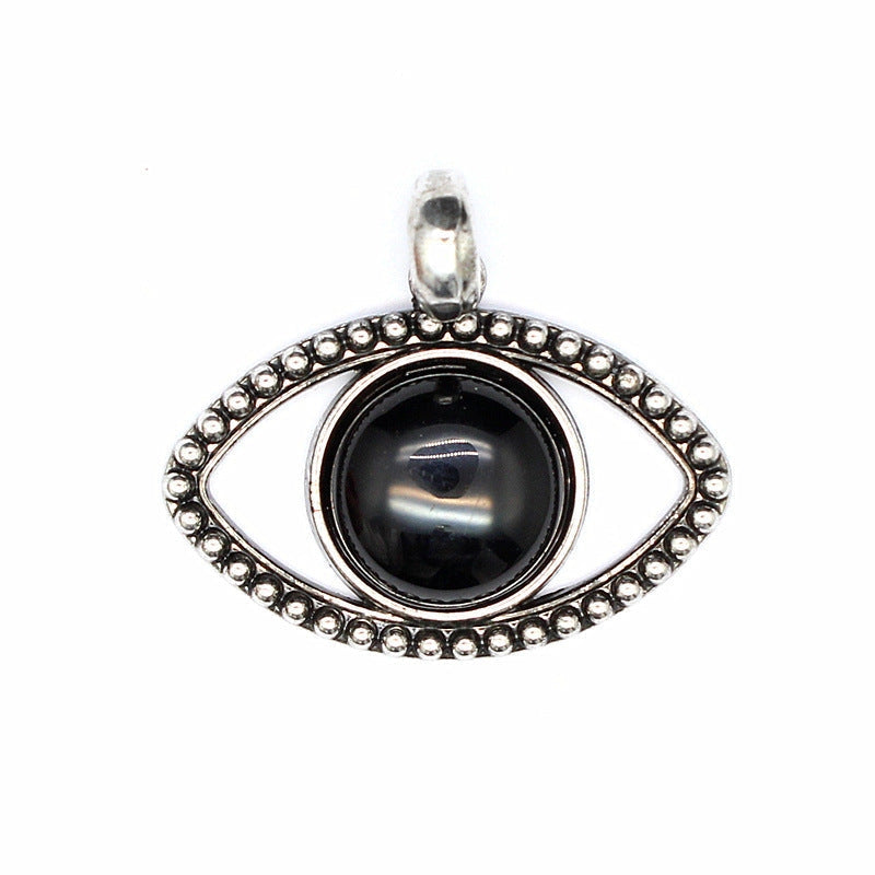 Vintage Natural Stone Evil Eye Charms
