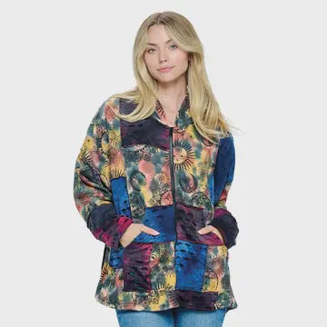 Jacket Sun Moon Tie Dye Patches