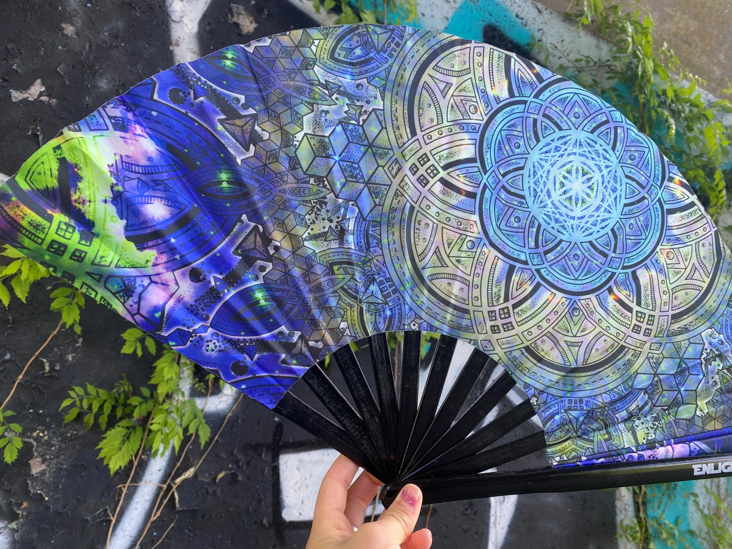 Botanical Omniscience Sacred Geometry Fan – UV Reactive