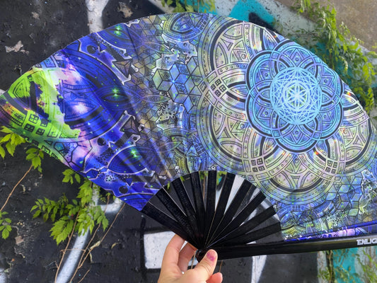Botanical Omniscience Sacred Geometry Fan – UV Reactive