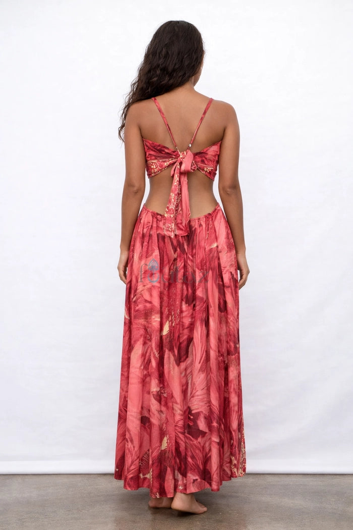 Maxi Boho Dress w/ Pockets