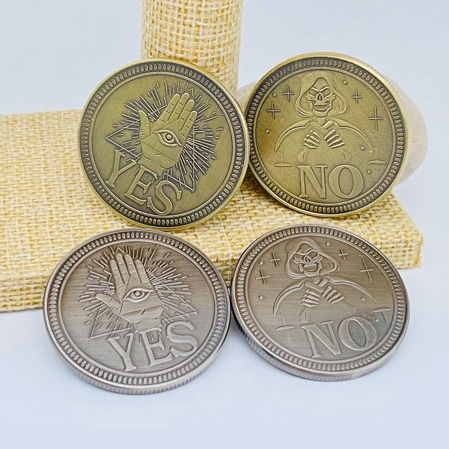 Devil's Eye Death Yes/No Decision Coin