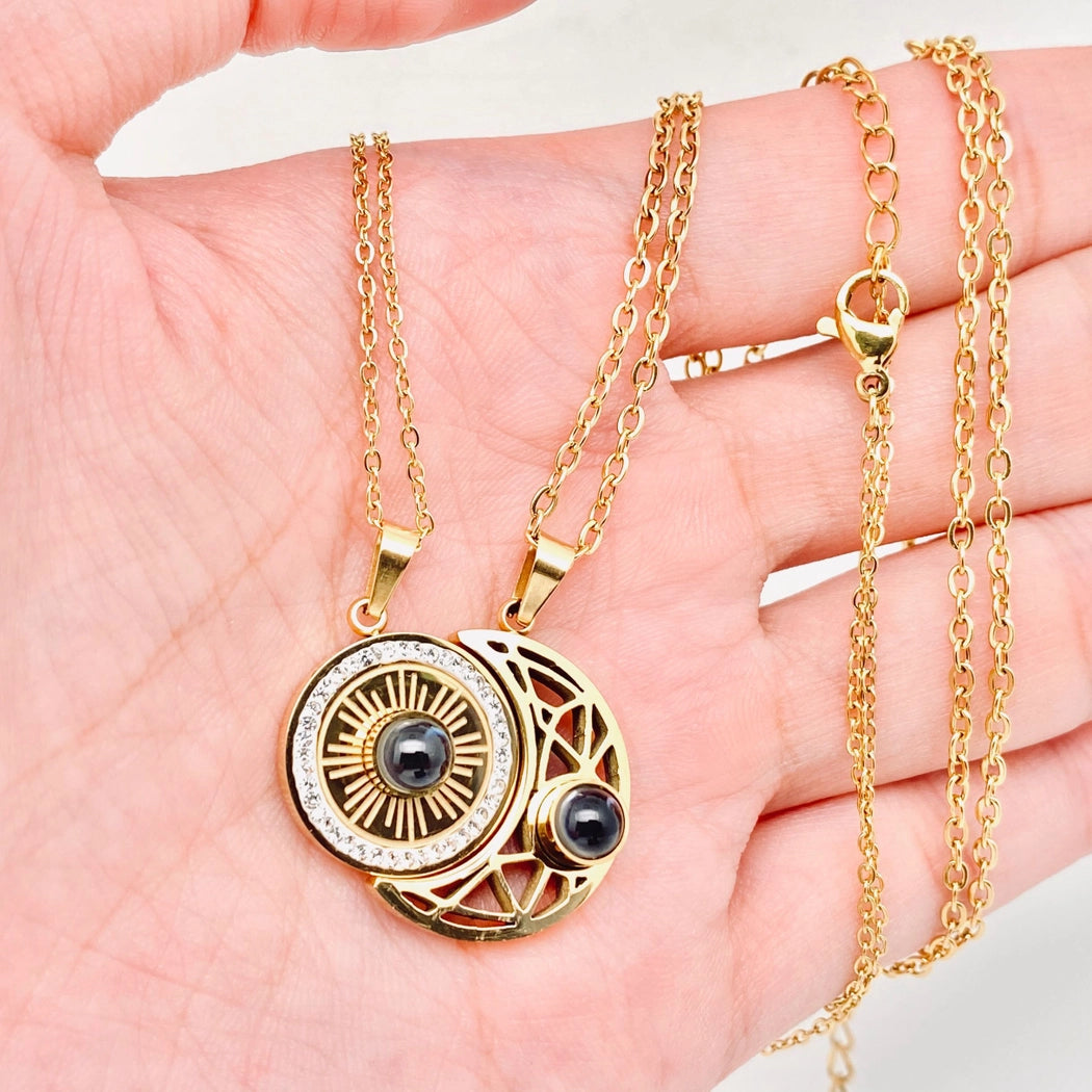 "I Love You" Projection 100 Languages Necklace