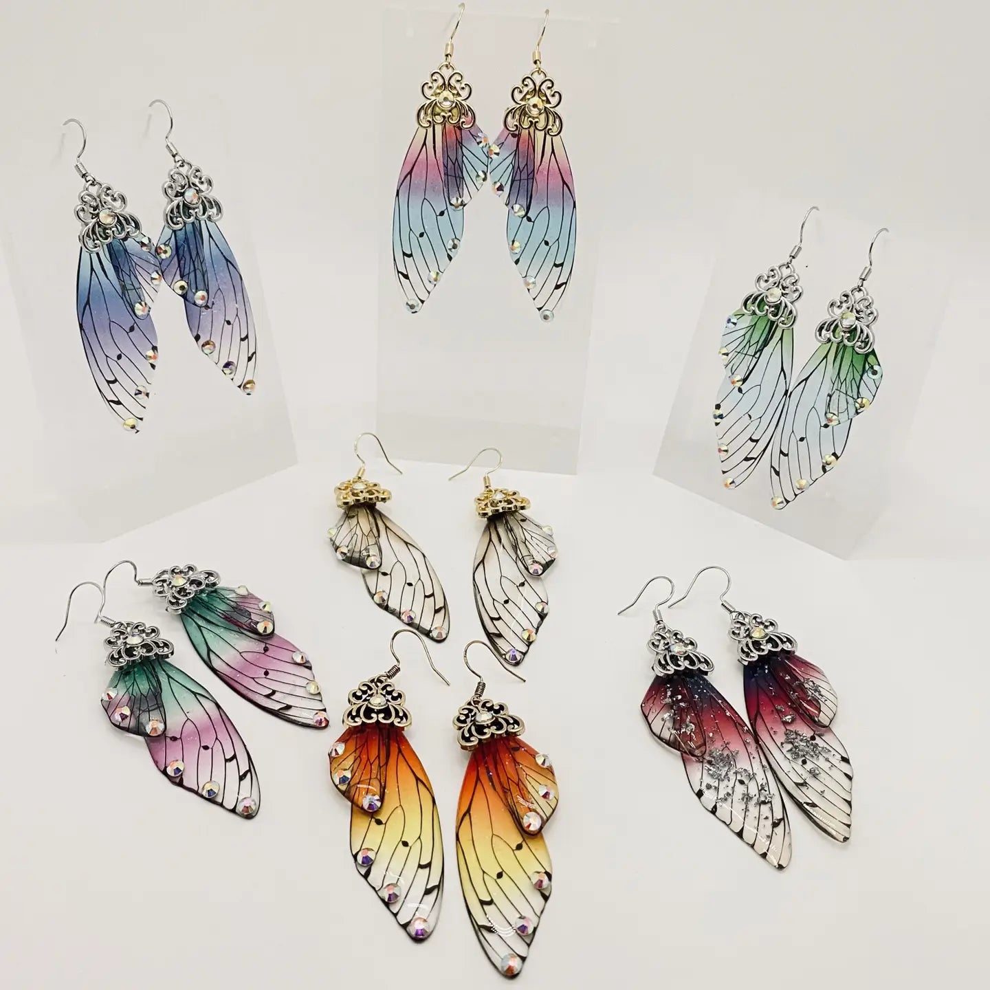Handmade Fairy Wings Earrings