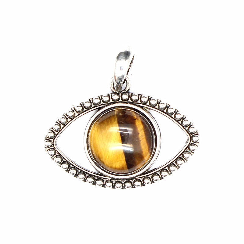 Vintage Natural Stone Evil Eye Charms