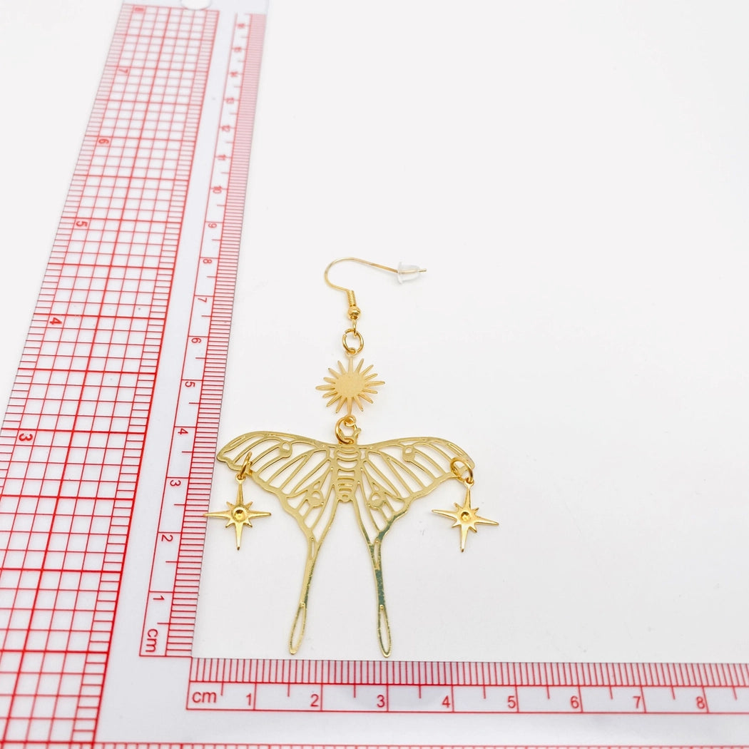 Bohemian Star Hollow Out Butterfly Earrings
