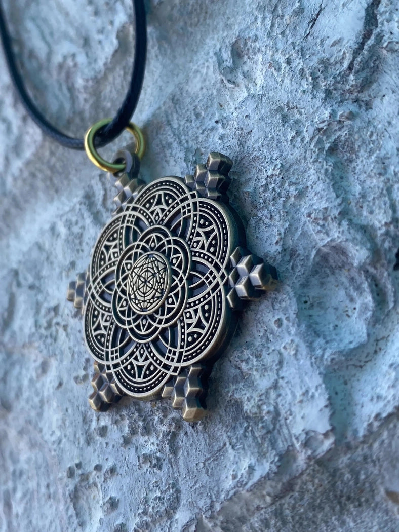 Cubular Sacred Geometry Pendant